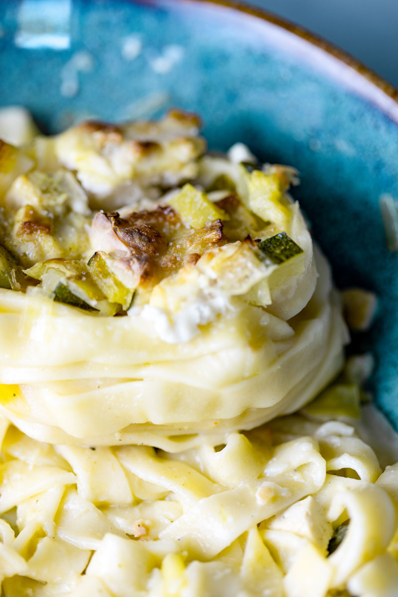 Zucchini fettuccine