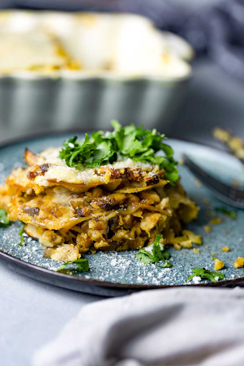 Vegan Mushroom lasagna