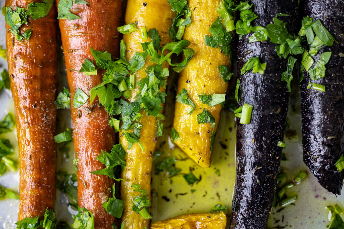 Glazed Oven Roasted Carrots