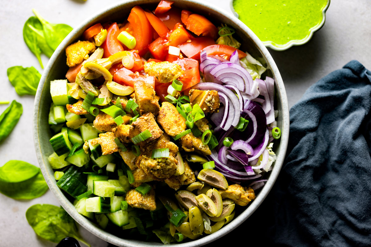 Mediterranean Green Chicken Salad