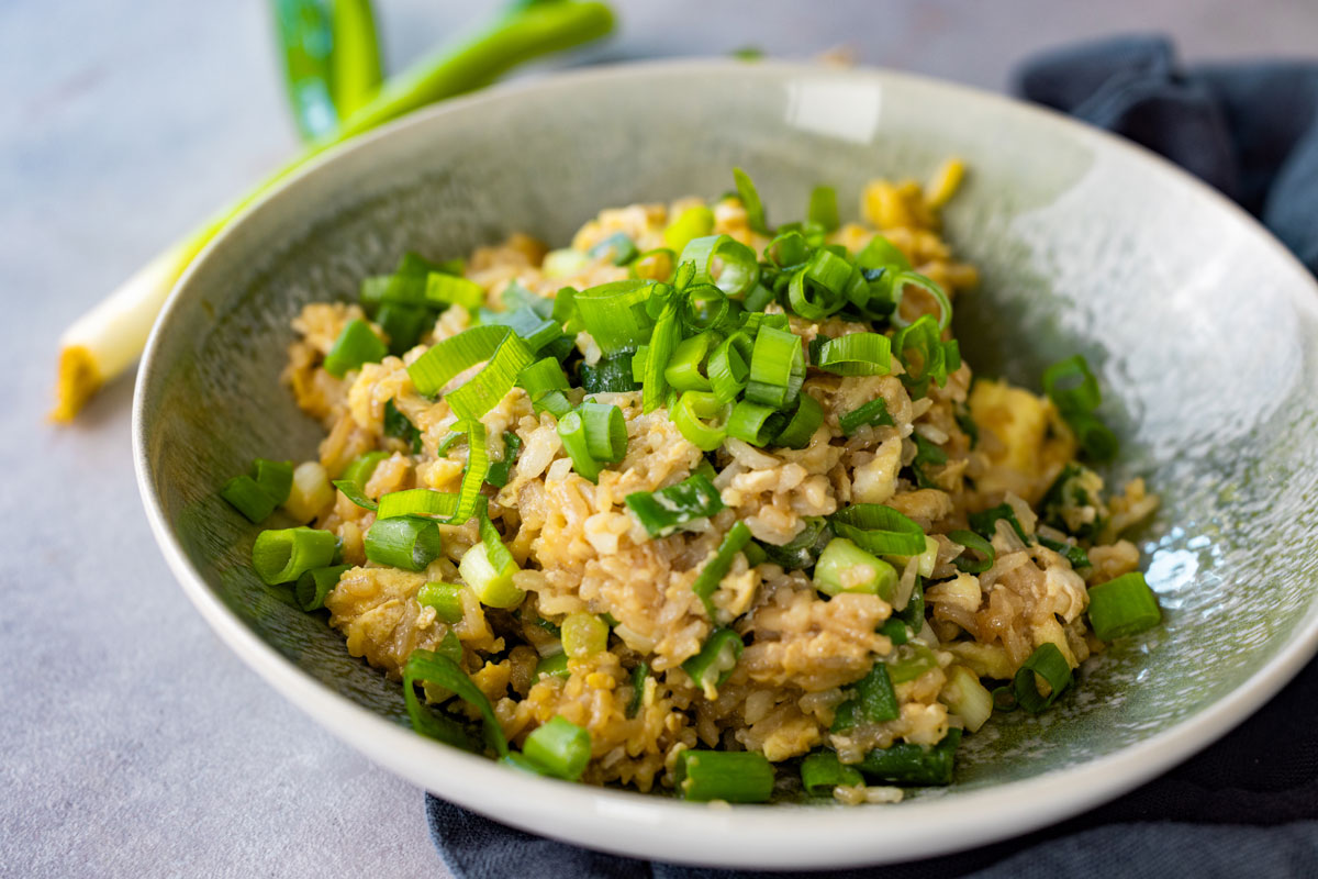 Egg Fried Rice with Scallions